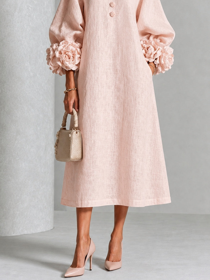 Liliana | Midi-Kleid mit Blumenmuster