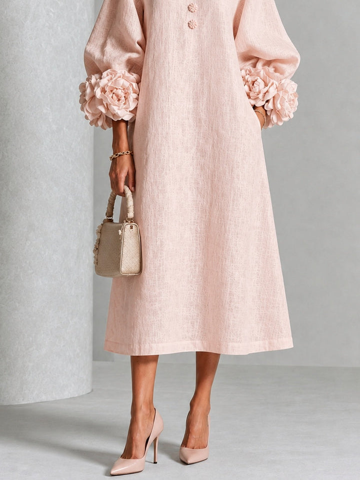 Liliana | Midi-Kleid mit Blumenmuster