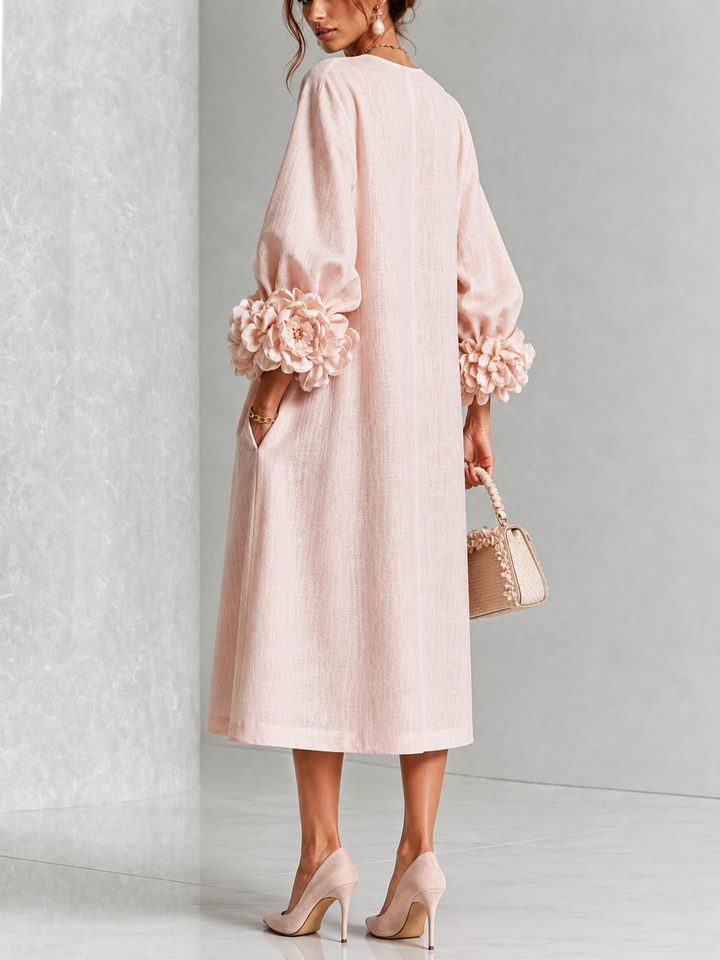 Liliana | Midi-Kleid mit Blumenmuster
