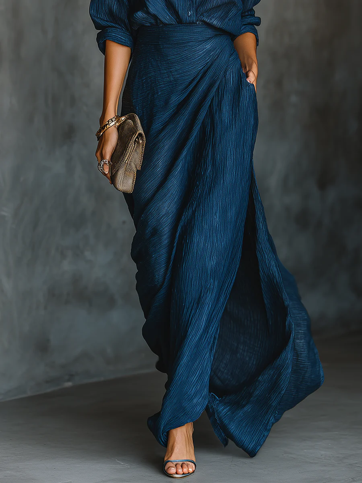 Céleste | Elegantes Set aus Bluse und langem Rock