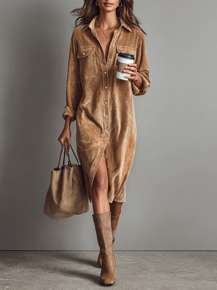 Estelle | Midi-Kleid aus Cord