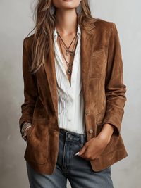 Vintage Braun Damen Blazer