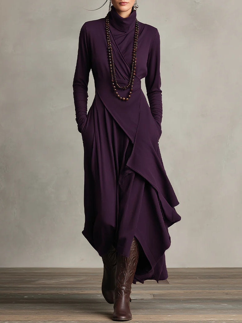 Arielle | Vintage Asymmetrisches Colkleid
