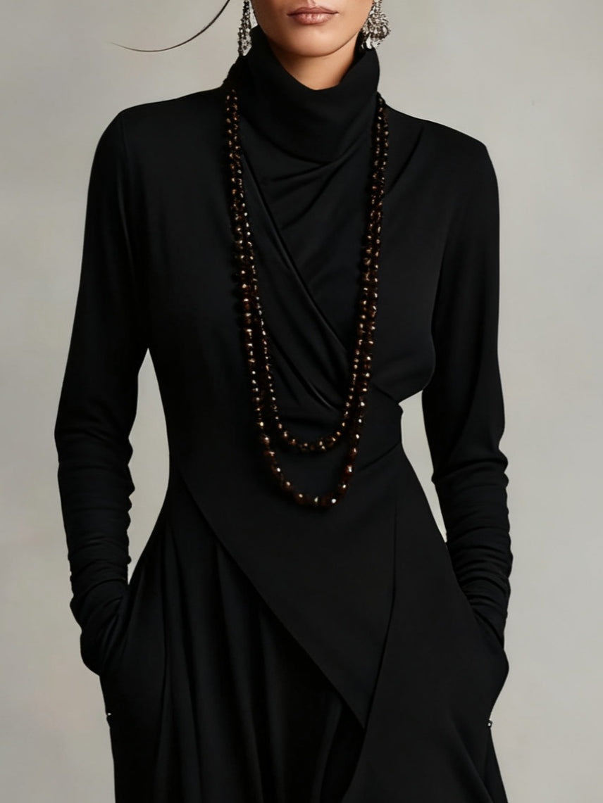 Arielle | Vintage Asymmetrisches Colkleid