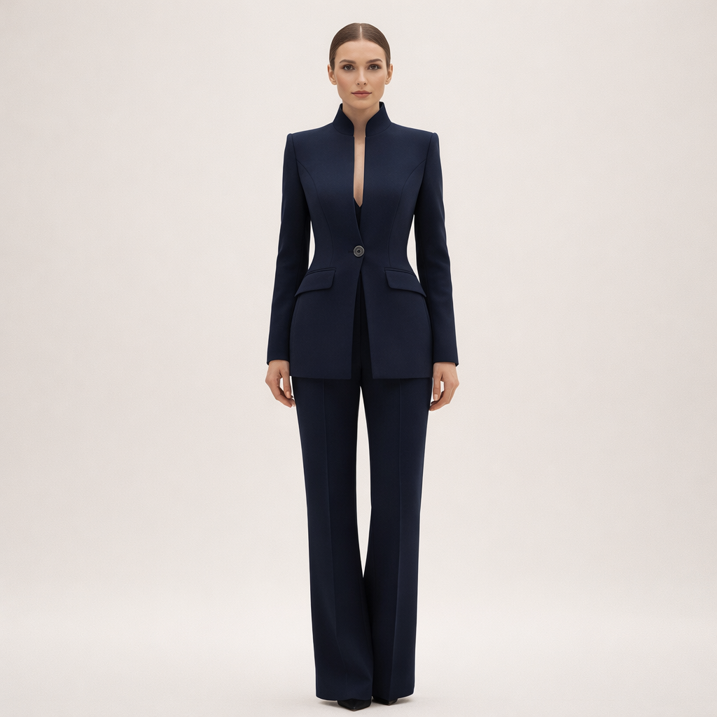 Vessalia | Eleganter Anzug mit weitem Bein
