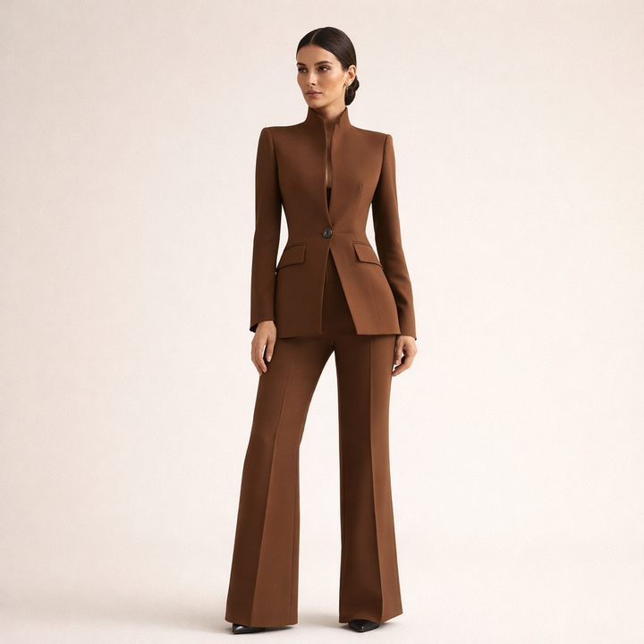 Vessalia | Eleganter Anzug mit weitem Bein