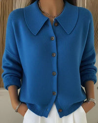 Vespera™ | Cardigan mit Knopfkragen