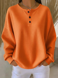 Mirabel™ | Waffel-Henley-Fleecejacke