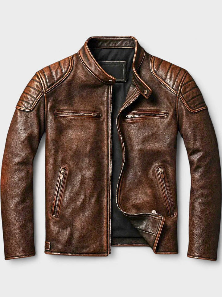 Ted™ | Vintage Abgenutzte Café Racer Jacke