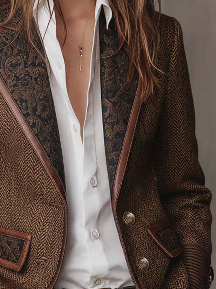 Gisèle | Blazer mit Chevron-Muster