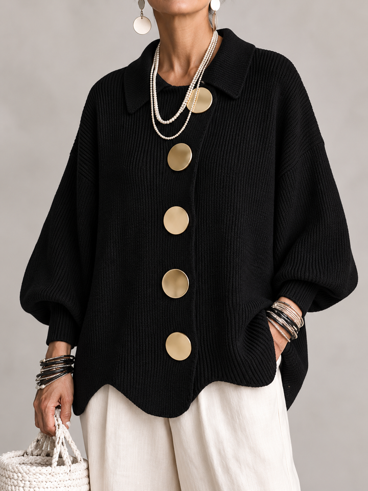 Ardelle™ | Oversize Cardigan mit Kragen
