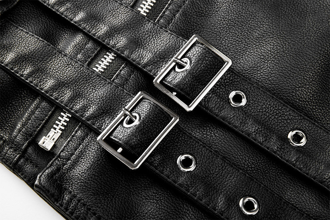 Bruce™ | Klassische Asymmetrische Reißverschluss Bikerjacke