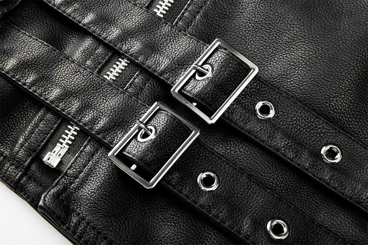 Bruce™ | Klassische Asymmetrische Reißverschluss Bikerjacke