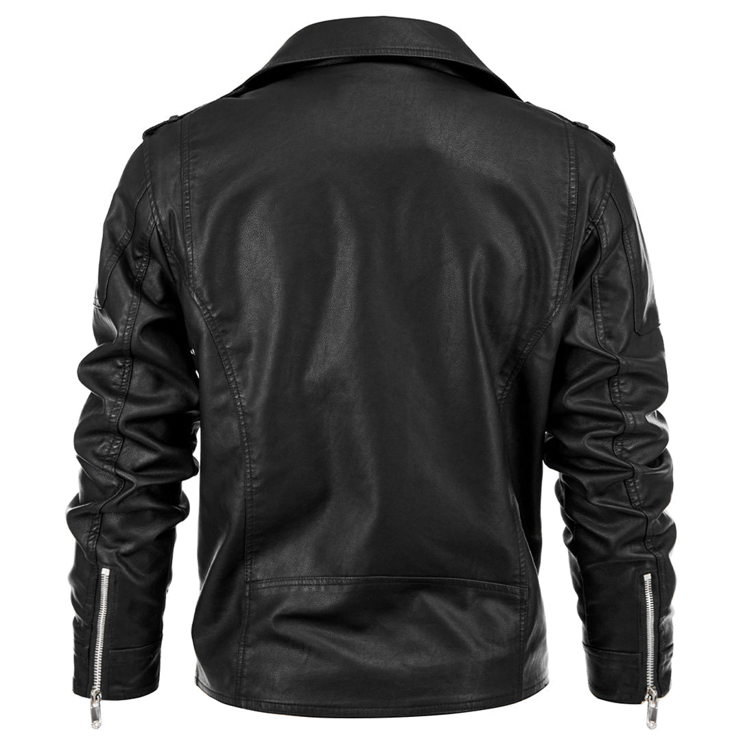 Bruce™ | Klassische Asymmetrische Reißverschluss Bikerjacke