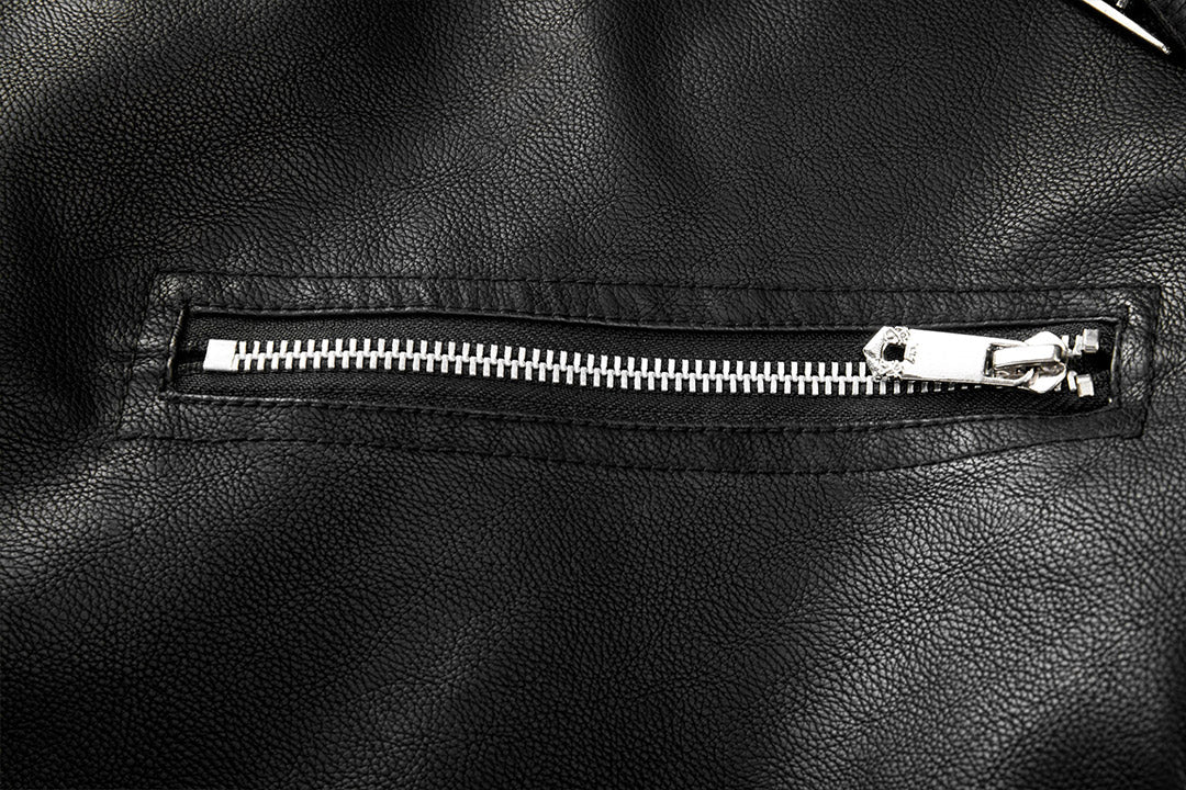 Bruce™ | Klassische Asymmetrische Reißverschluss Bikerjacke