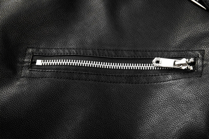Bruce™ | Klassische Asymmetrische Reißverschluss Bikerjacke