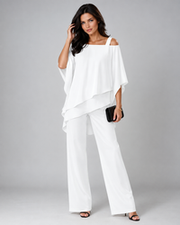 Monique™ | Elegantes Zweiteiliges Set Mit Geschichteter Bluse