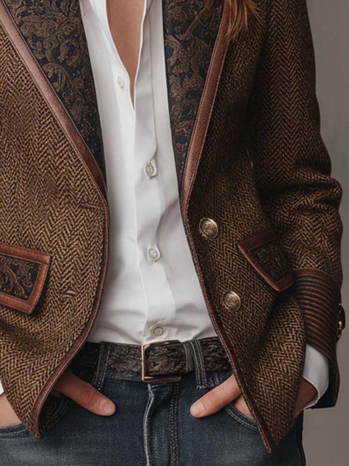 Gisèle | Blazer mit Chevron-Muster