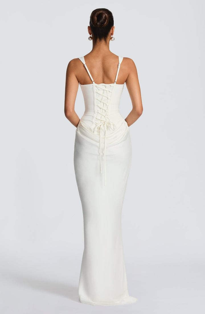 Éléonore | Maxi Kleid Mit Quadratischem Ausschnitt