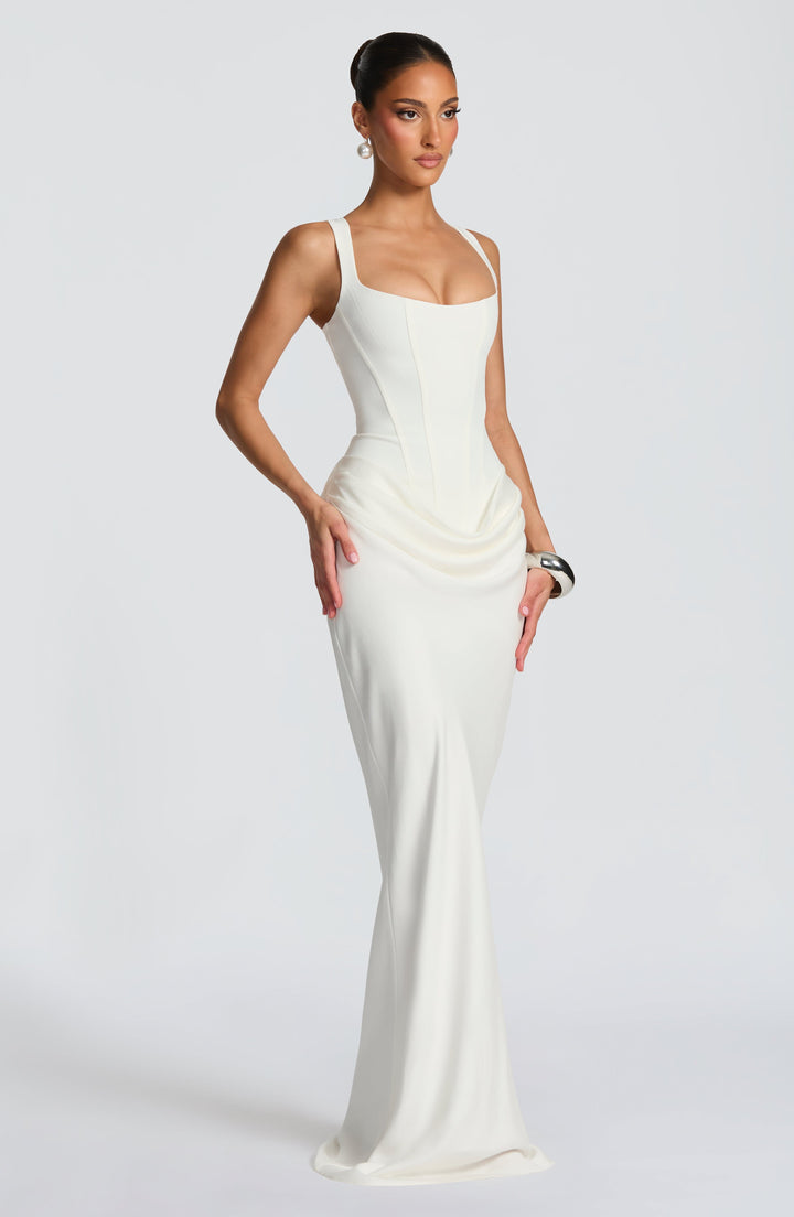 Éléonore | Maxi Kleid Mit Quadratischem Ausschnitt