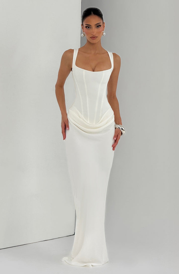 Éléonore | Maxi Kleid Mit Quadratischem Ausschnitt