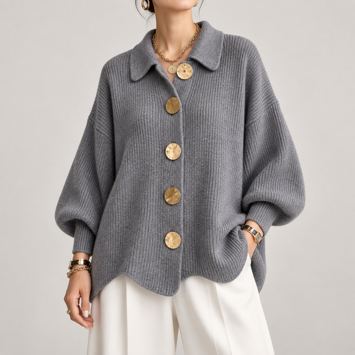 Ardelle™ | Oversize Cardigan mit Kragen