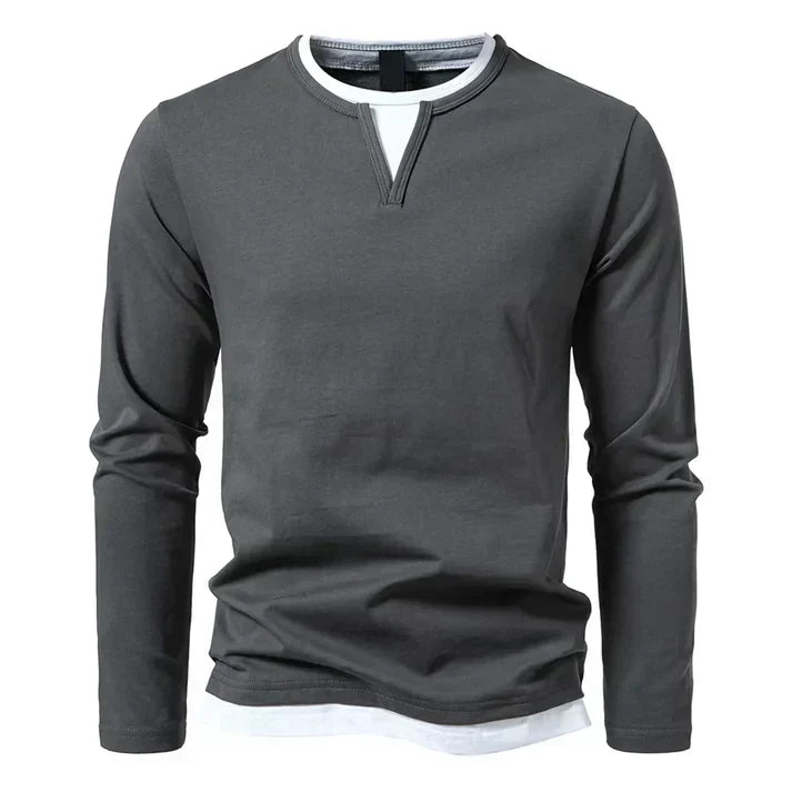 Alwin | Premium Langarmshirt aus gekämmter Baumwolle