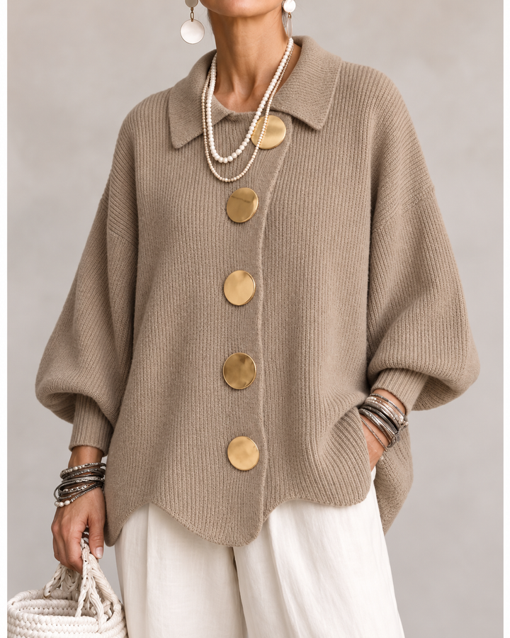 Ardelle™ | Oversize Cardigan mit Kragen