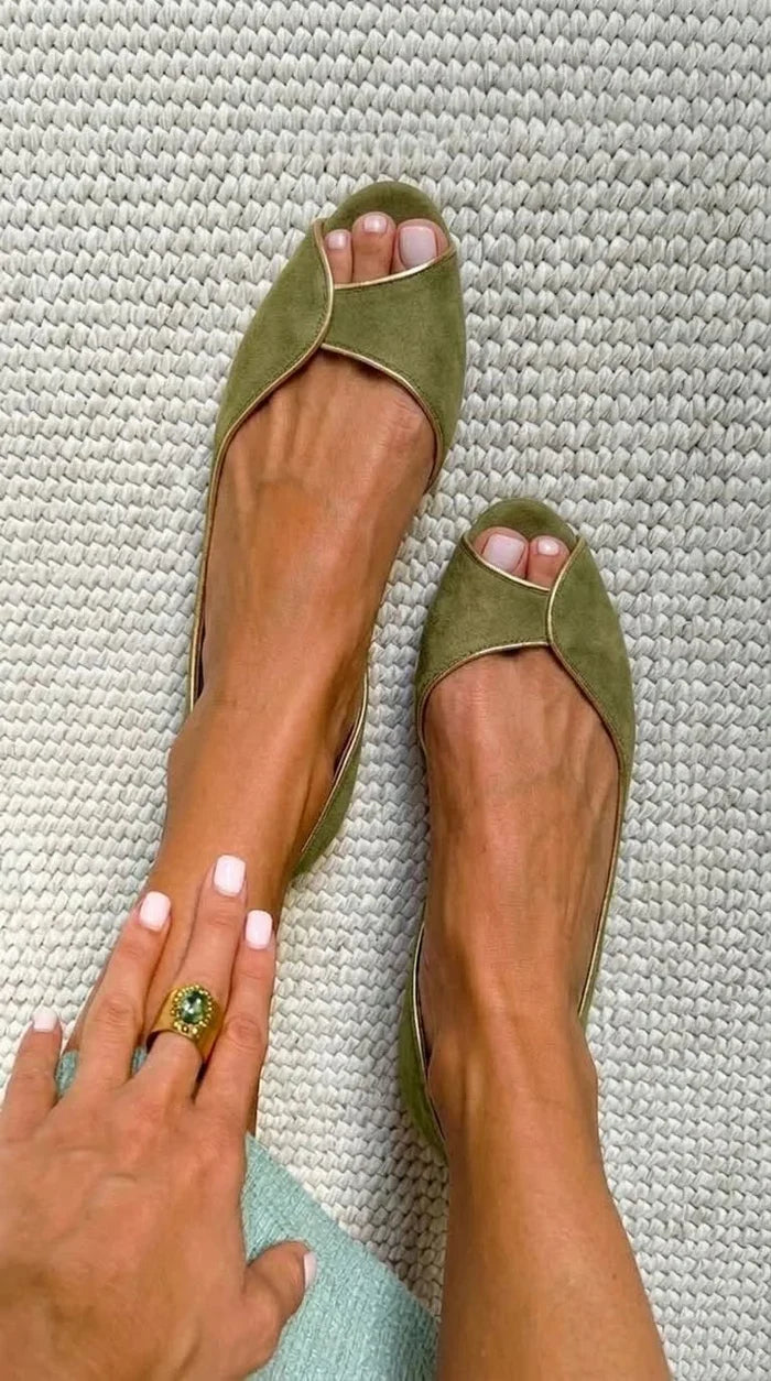 EVELYN | D'Orsay Ballerinas mit Offener Spitze