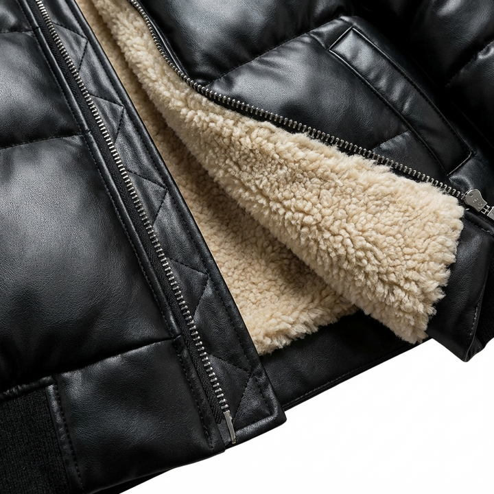 Warme wattierte Jacke mit Vintage-Ausstrahlung