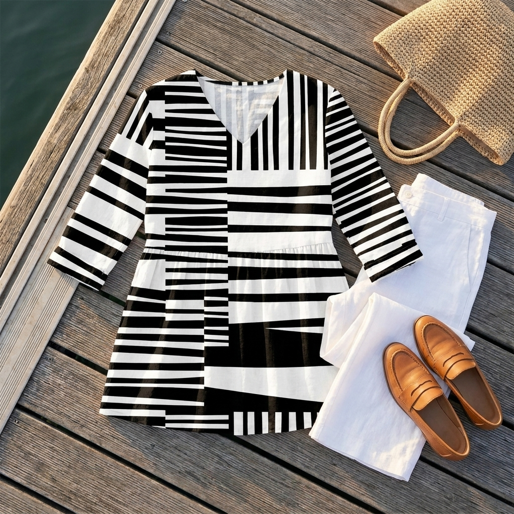 Sophie | Lange Bluse mit V-Ausschnitt