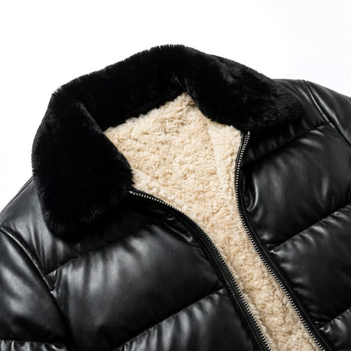 Warme wattierte Jacke mit Vintage-Ausstrahlung