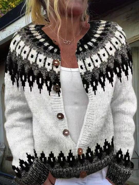 Alexa Gemütliche Vintage-Strickjacke