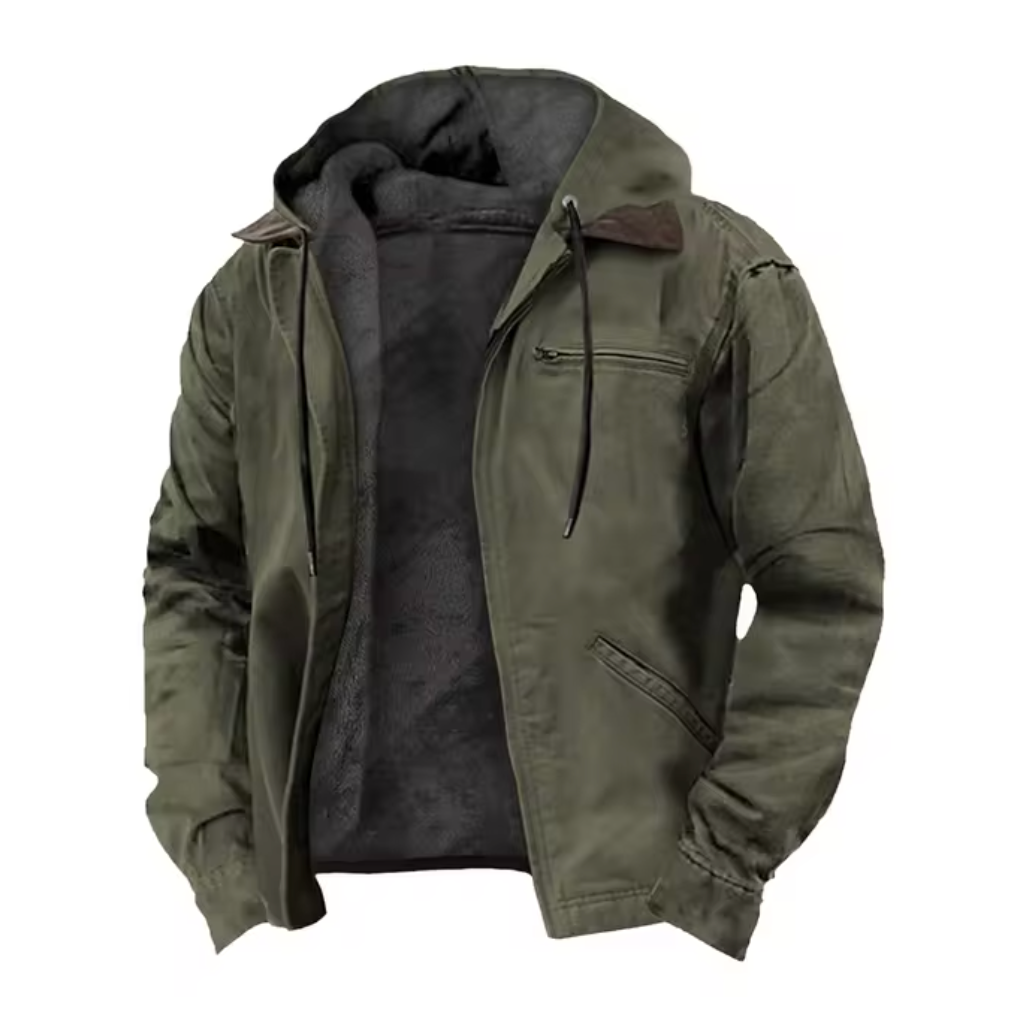 Isak™ | Warme Fleecegefütterte Vintage-Jacke