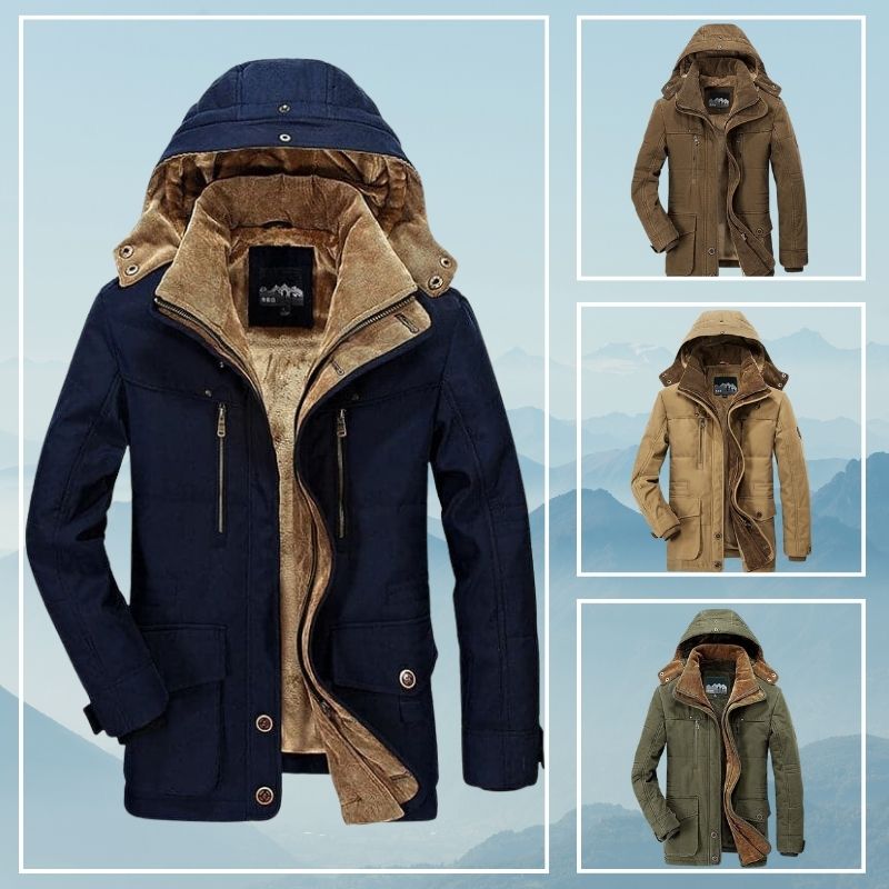 William™ | Warme, fleecegefütterte, gefütterte Winterjacke mit Kapuze