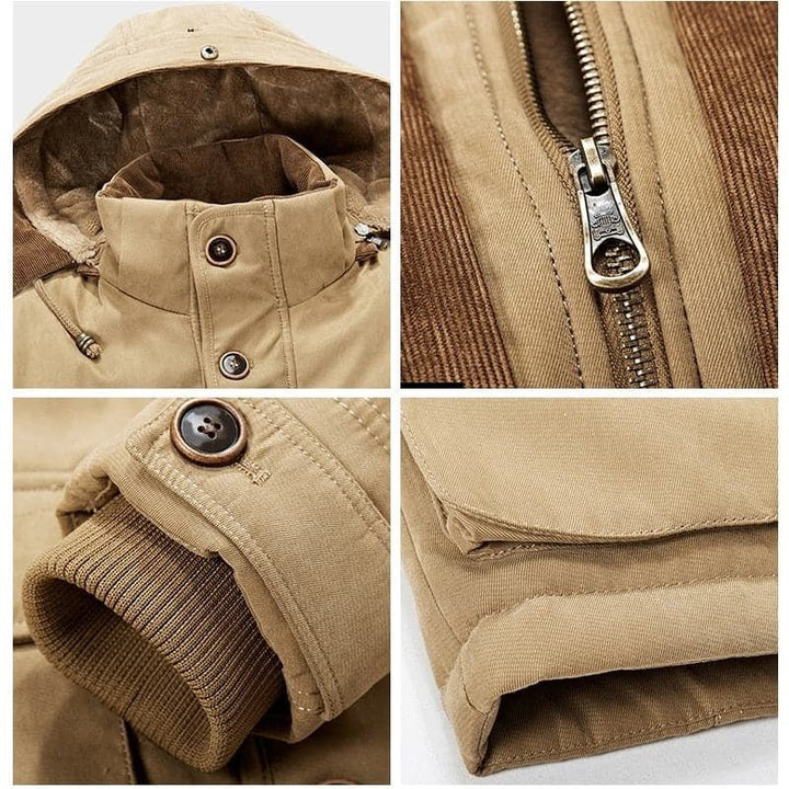 William™ | Warme, fleecegefütterte, gefütterte Winterjacke mit Kapuze
