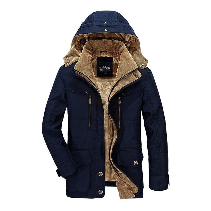 William™ | Warme fleecegefütterte Mehrfach-Taschen Kapuzenjacke