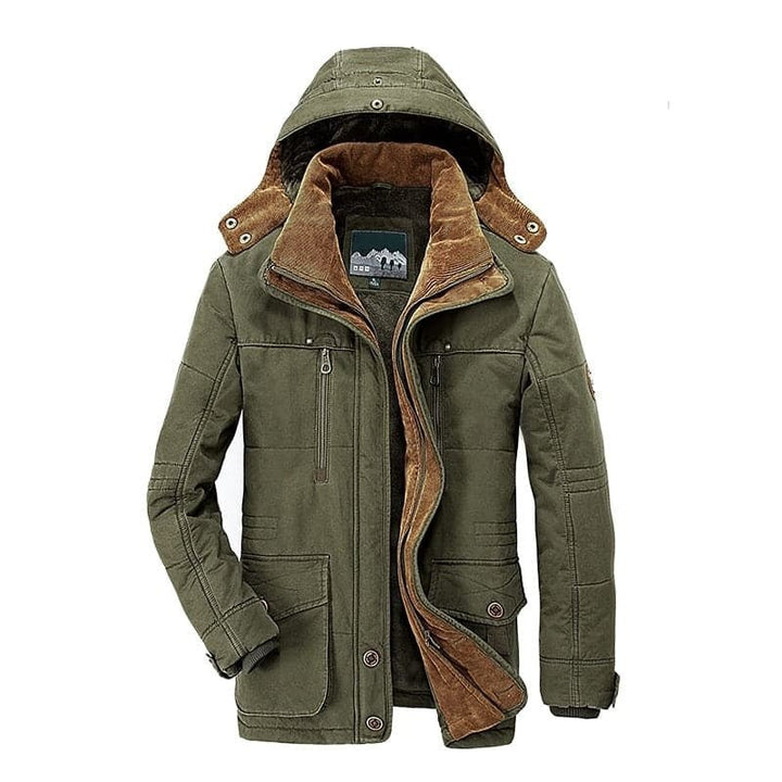 William™ | Warme, fleecegefütterte, gefütterte Winterjacke mit Kapuze