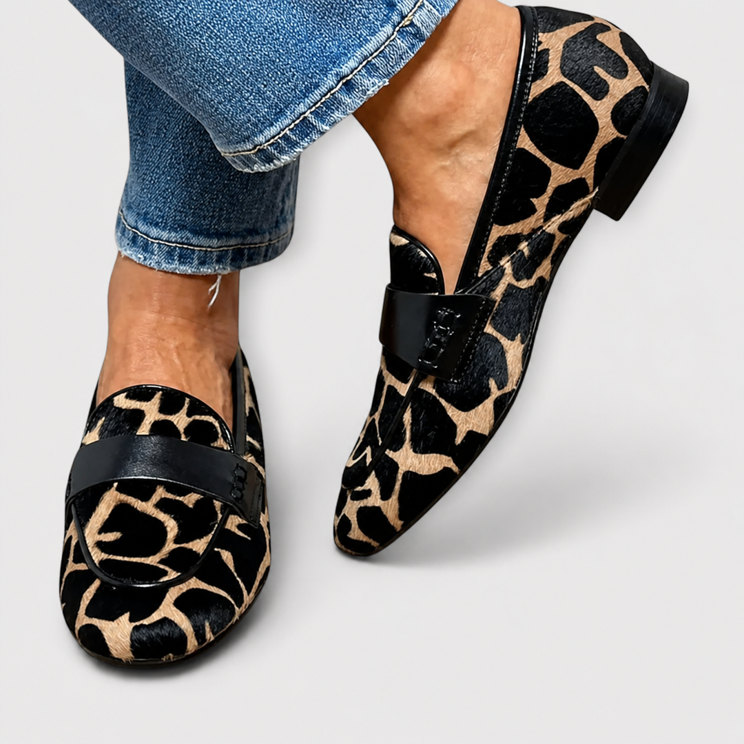 Léonie | Mokassins mit Leopardenmuster