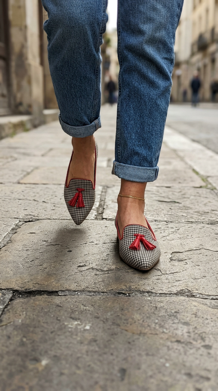 Livia | Ballerina mit spitzer Zehe Slip-On