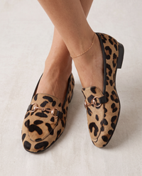 Mocassino Serena — Leopard mit Schnalle