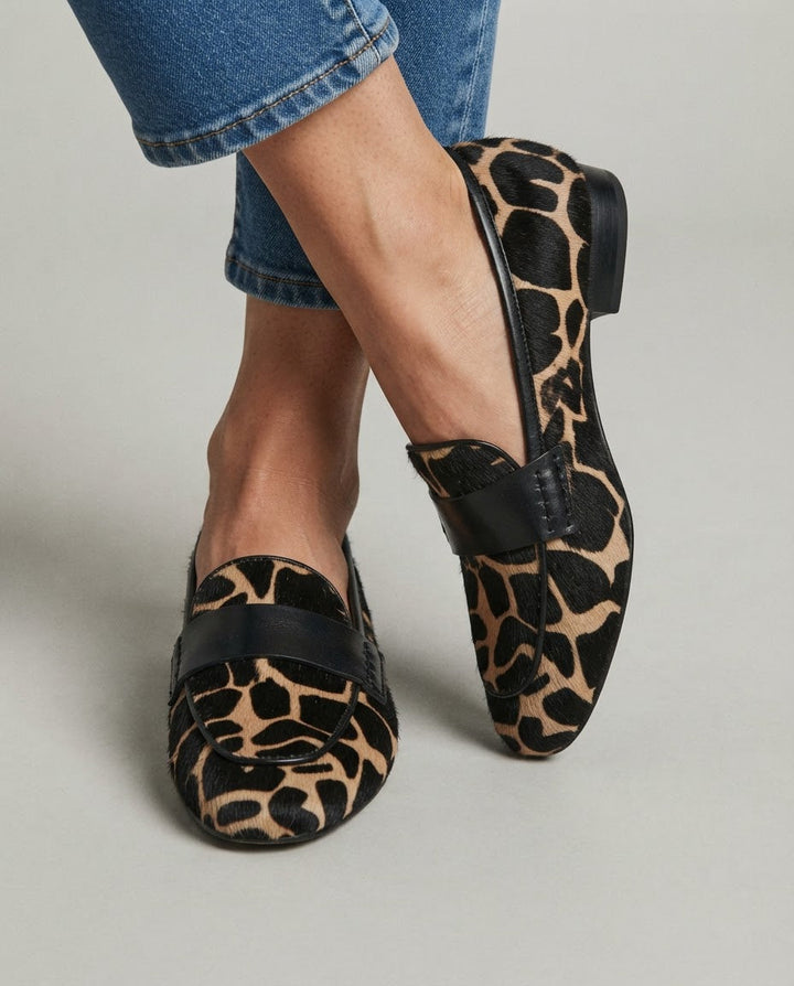 Mokassin Giulia — Giraffe Aprikose