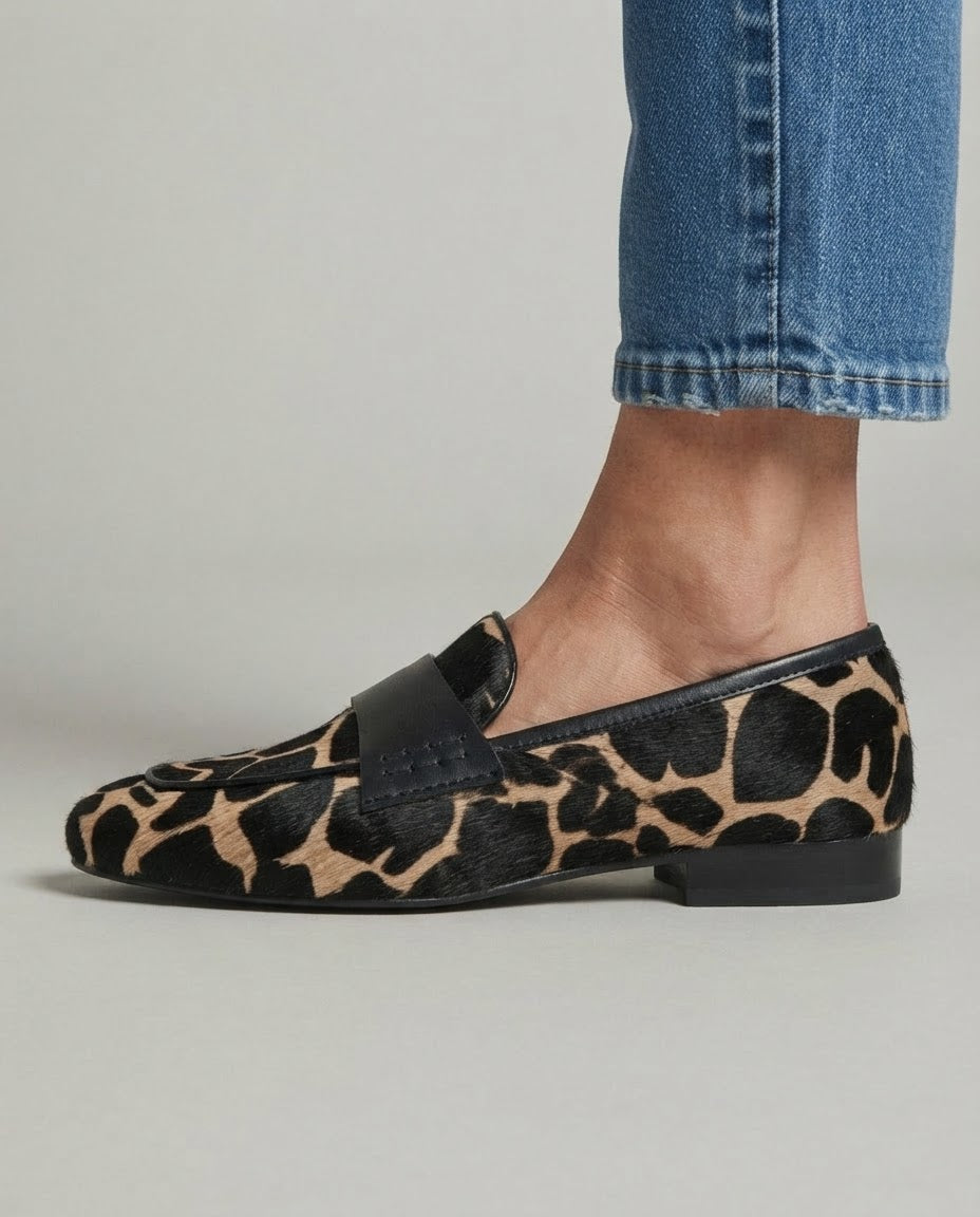Mokassin Giulia — Giraffe Aprikose