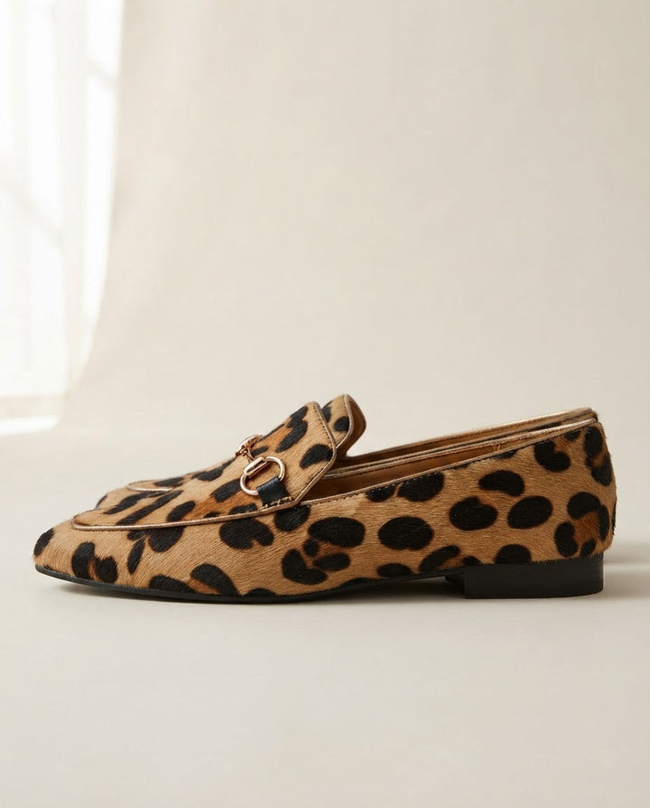Mocassino Serena — Leopard mit Schnalle
