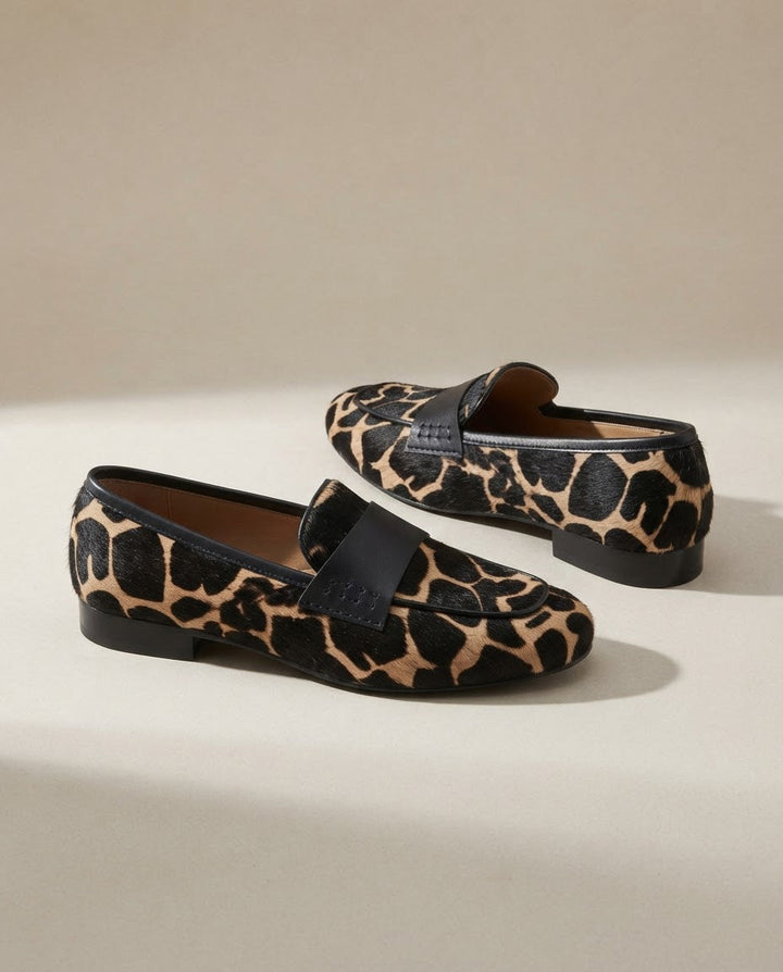 Mokassin Giulia — Giraffe Aprikose