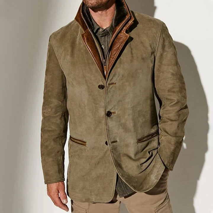 Arthur™ | Vintage Wildleder-Look Schichten Blazer Jacke