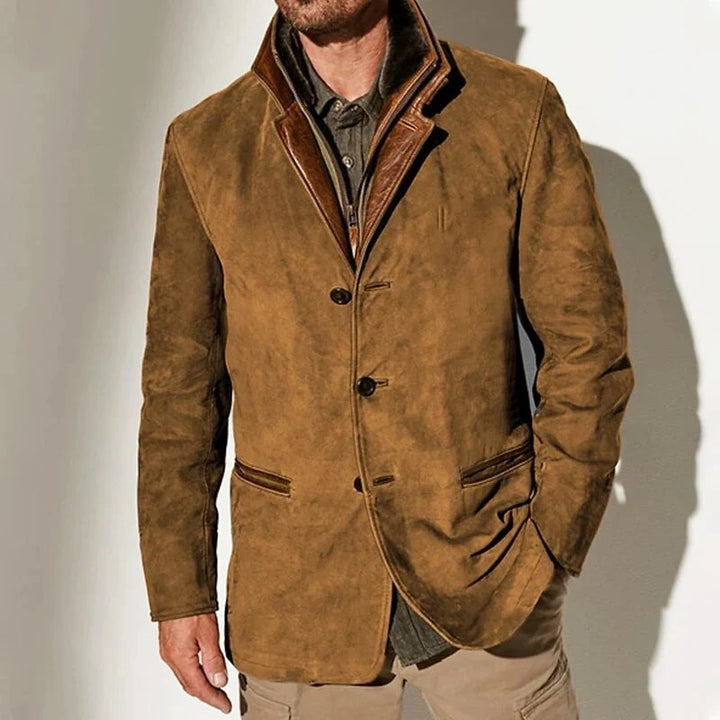 Arthur™ | Vintage Wildleder-Look Schichten Blazer Jacke
