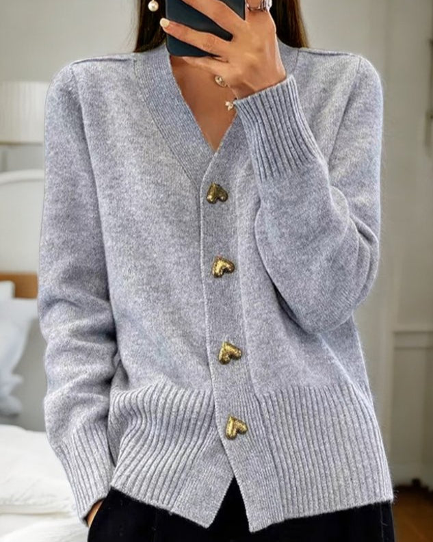 Michaela | Cardigan mit V-Ausschnitt