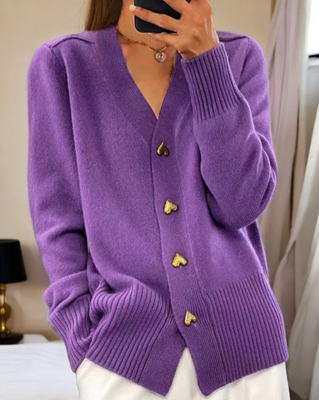 Michaela | Cardigan mit V-Ausschnitt