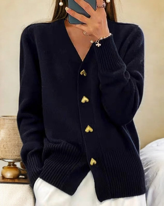 Michaela | Cardigan mit V-Ausschnitt